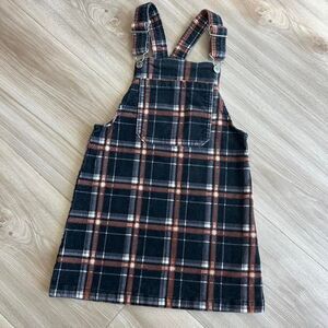 Art Class Plaid Fall Farm Harvest Thanksgiving Dress sz 6
